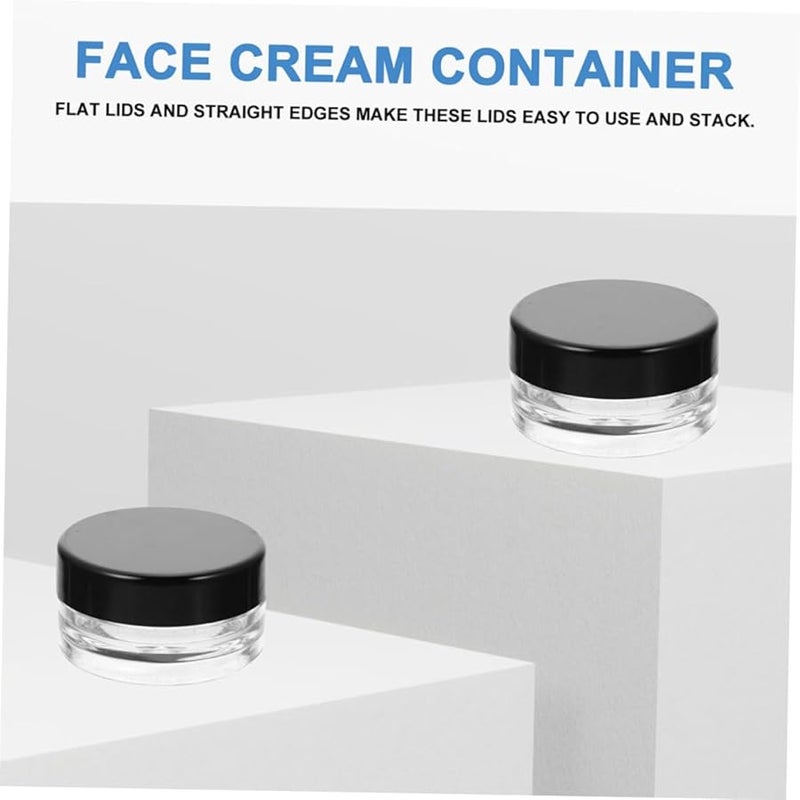 Mobestech 20 Pcs Plastic Cream Jars Cosmetic Sample Containers With Lids Travel Size - Image 4